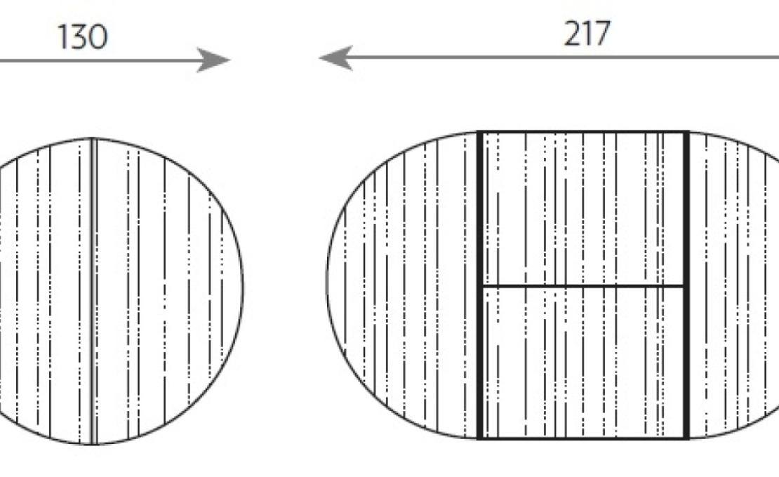 Обеденный стол от фабрики Ligne Roset модель Ava Extendable