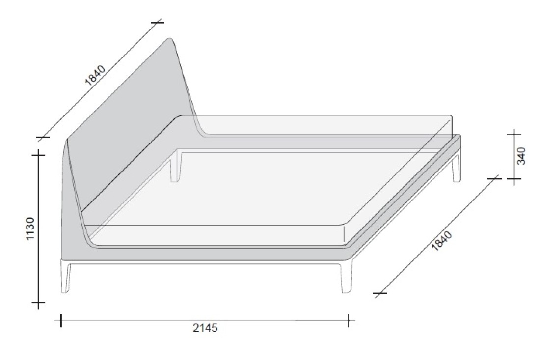 Кровать от фабрики Lema модель VICTORIANO BED