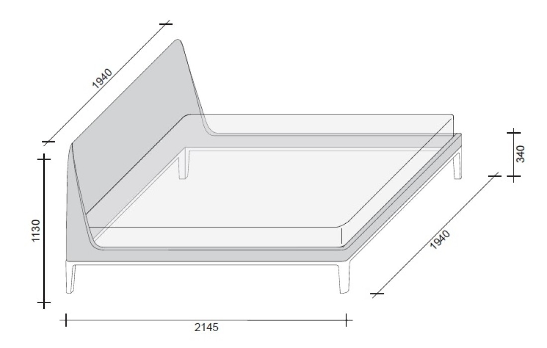 Кровать от фабрики Lema модель VICTORIANO BED