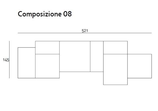 Диван Living Divani EXTRA WALL MODULAR SOFA image 4