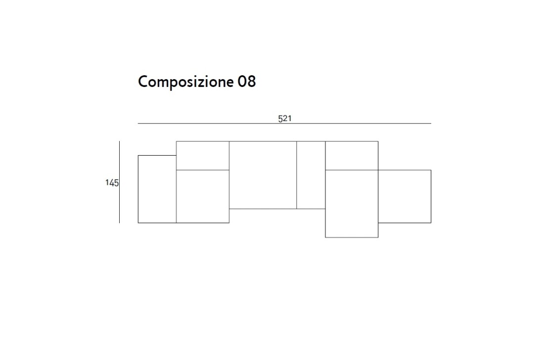 Диван от фабрики Living Divani модель EXTRA WALL MODULAR SOFA