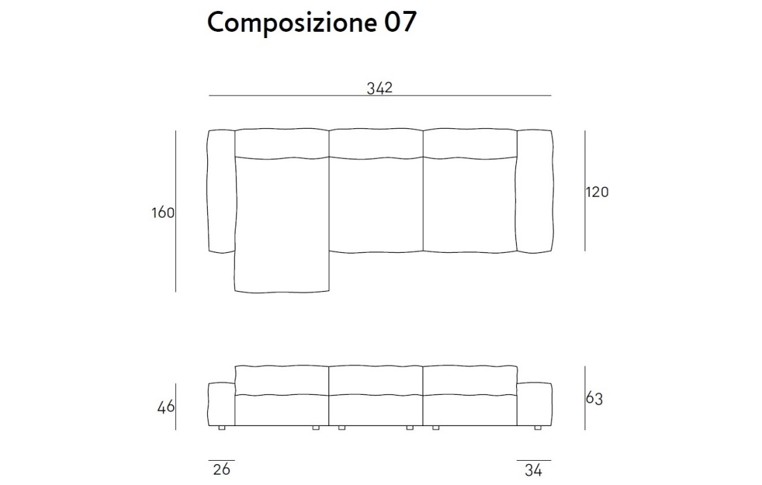 Диван от фабрики Living Divani модель NEOWALL MODULAR SOFA