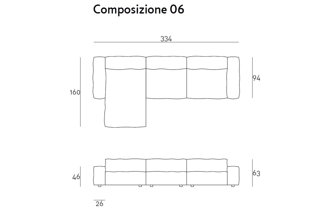 Диван от фабрики Living Divani модель NEOWALL MODULAR SOFA