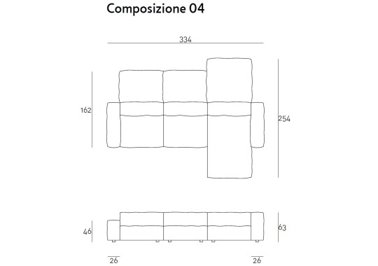 Диван от фабрики Living Divani модель NEOWALL MODULAR SOFA