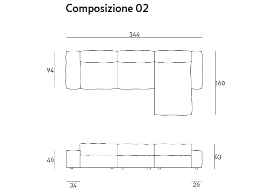 Диван от фабрики Living Divani модель NEOWALL MODULAR SOFA