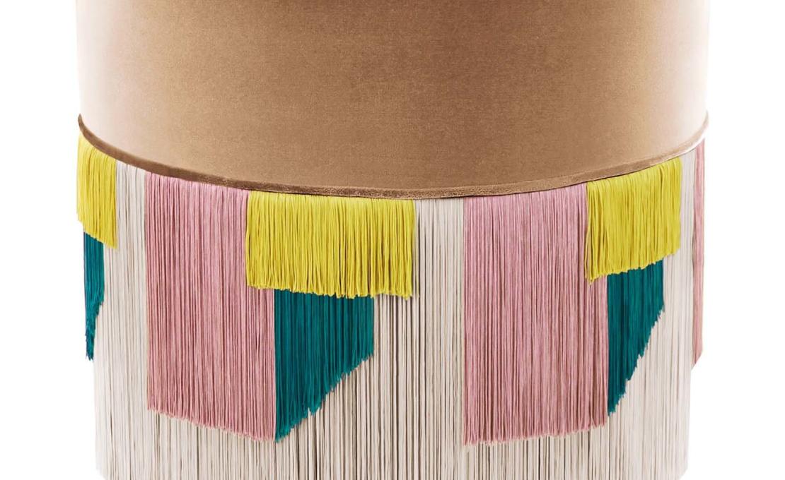 Круглый пуфик от фабрики Lorenza Bozzoli Couture модель Geo