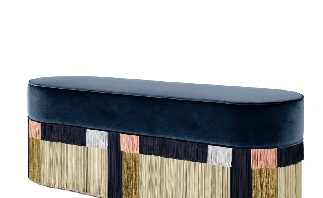 Банкетка от фабрики Lorenza Bozzoli Couture модель Wien Polychrome