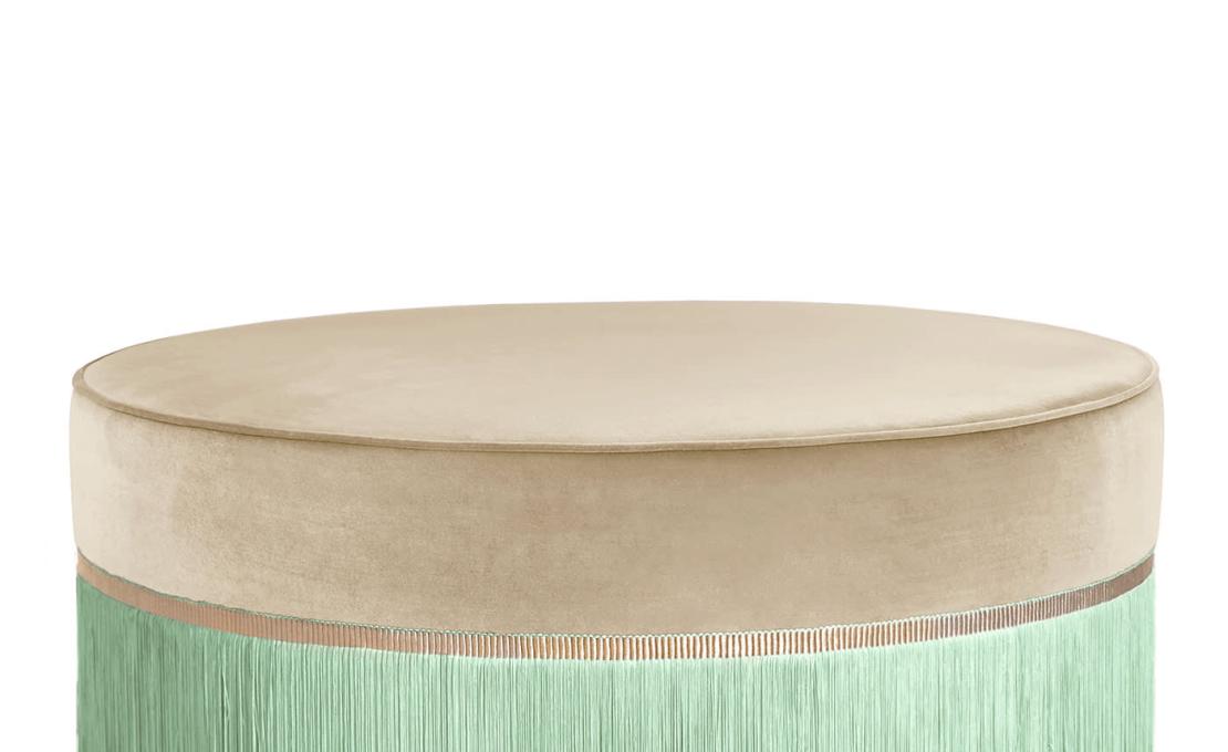 Круглый пуф от фабрики Lorenza Bozzoli Couture коллекция Couture
