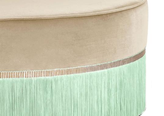 Круглый пуф от фабрики Lorenza Bozzoli Couture коллекция Couture