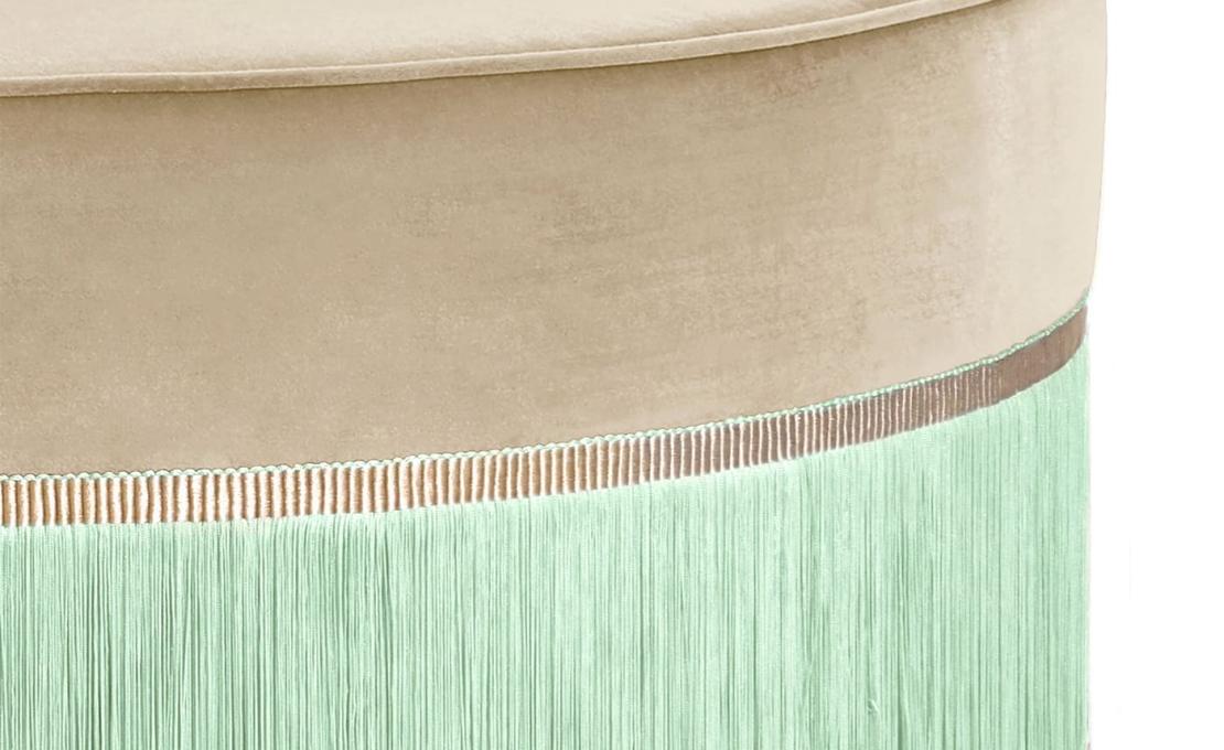 Круглый пуф от фабрики Lorenza Bozzoli Couture коллекция Couture