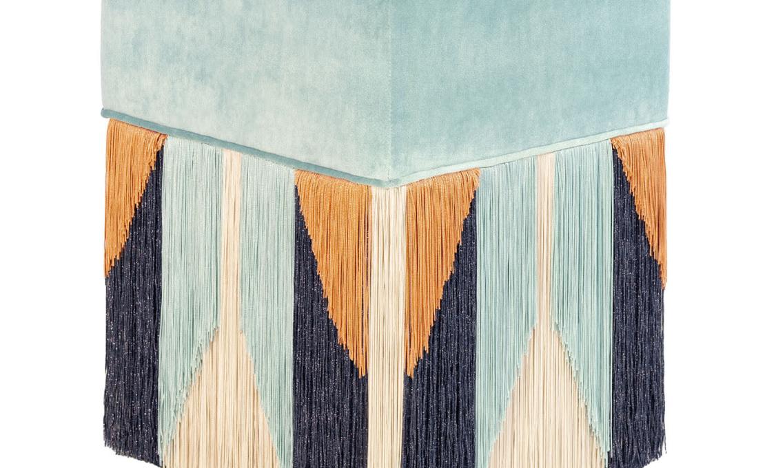 Пуф квадратный от фабрики Lorenza Bozzoli модель Couture