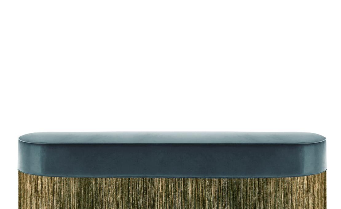 Банкетка с бахромой от Lorenza Bozzoli Couture