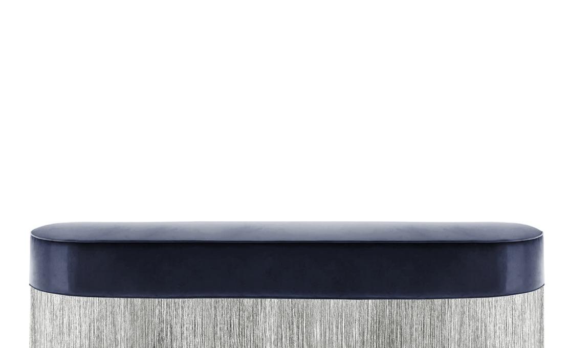 Банкетка овальная от фабрики Lorenza Bozzoli Couture