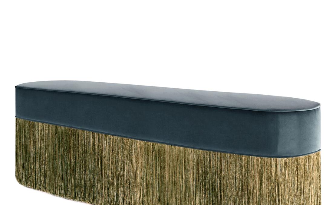 Банкетка с бахромой от Lorenza Bozzoli Couture