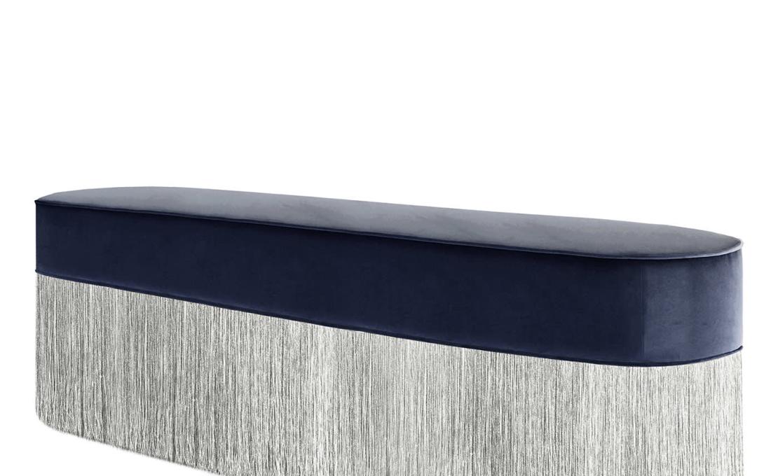 Банкетка овальная от фабрики Lorenza Bozzoli Couture