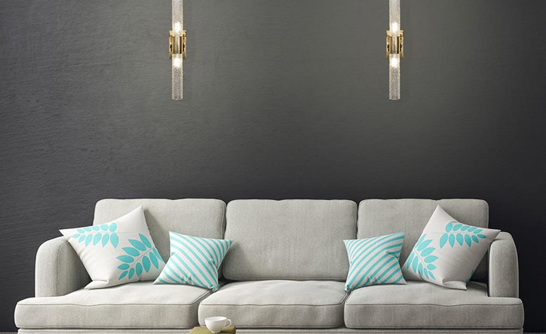 Бра от фабрики Possoni Illuminazione модель Tube Gold 26