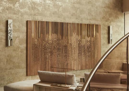 Панно на стену Shawl Alnada Wallnut от фабрики IPE CAVALLI image 1