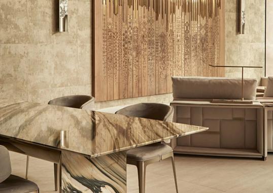 Панно на стену Cubic IPE CAVALLI — дизайнерское деревянное панно