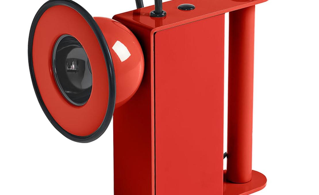 Настольная лампа от фабрики Stilnovo модель Minibox Red
