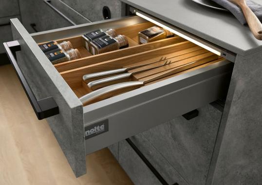 Кухня CANTERA SAND LIME LAVA GREY от фабрики Nolte