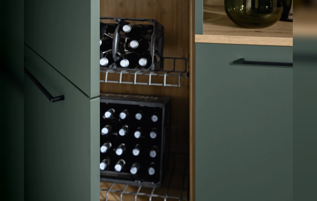 Кухня MANHATTAN UNI BLACK GREEN от Nolte: стиль и природная гармония