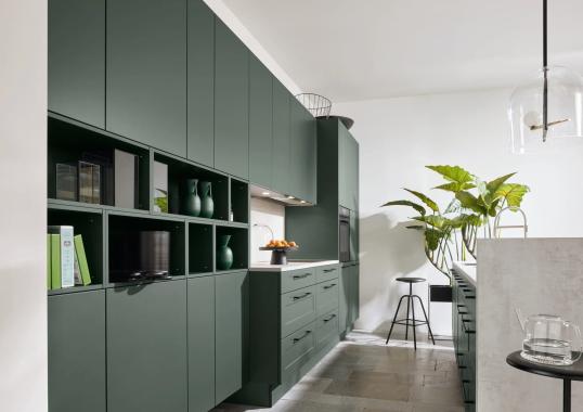 Кухня FRAME LACK/SOFT LACK BLACK GREEN от фабрики Nolte image 3