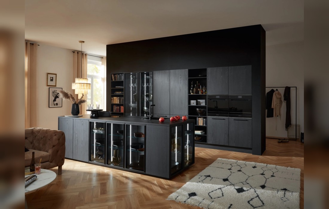 Кухня MANHATTAN OAK NERO от Nolte: элегантность и стиль