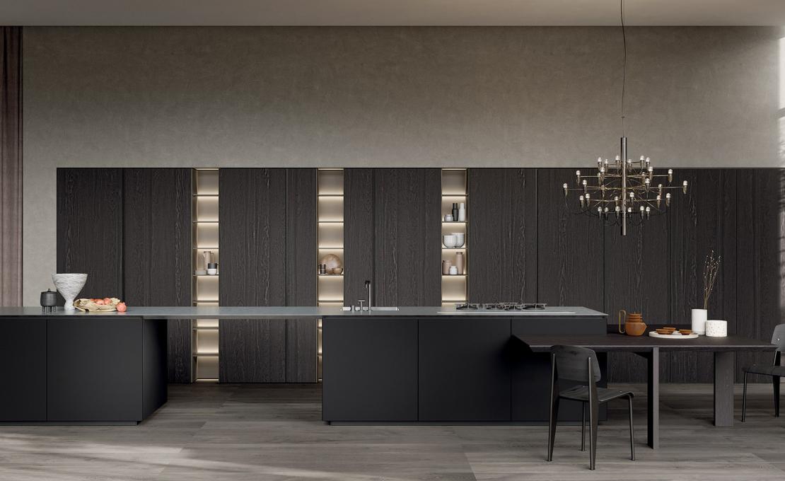 Кухня Y от Zampieri: асимметрия, минимализм, индивидуальный дизайн