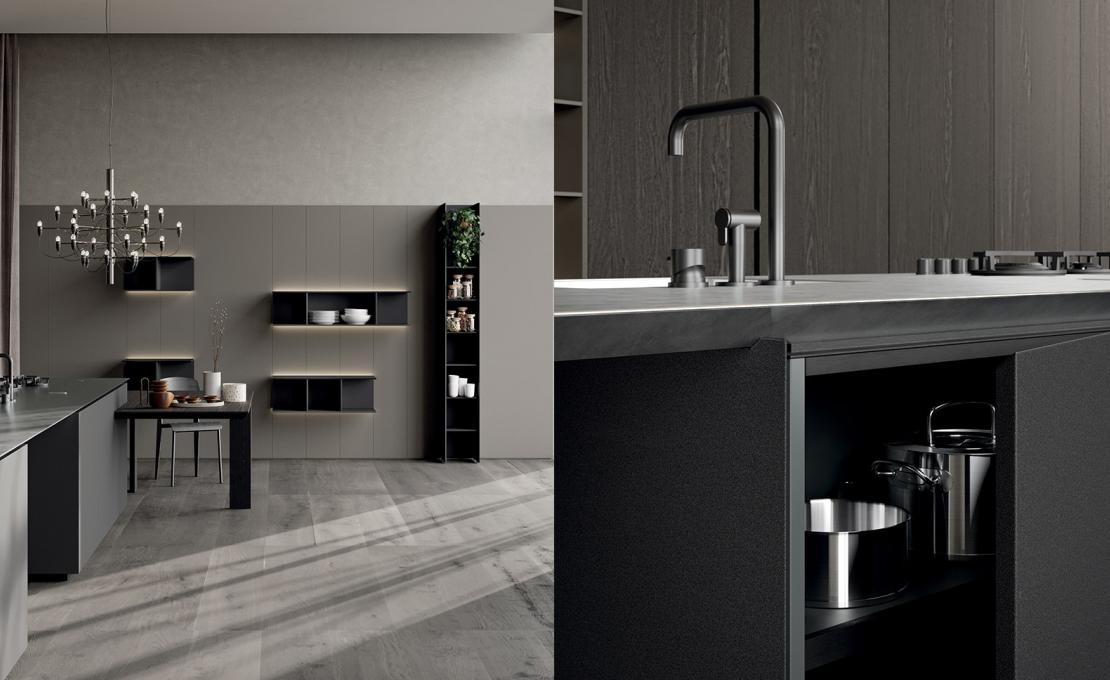 Кухня Y от Zampieri: асимметрия, минимализм, индивидуальный дизайн