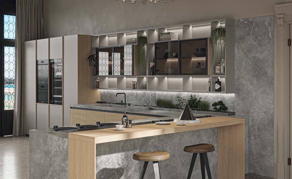 Кухня Loggia In от Zampieri: дизайн Стефано Каваццаны, кастомизация, стиль