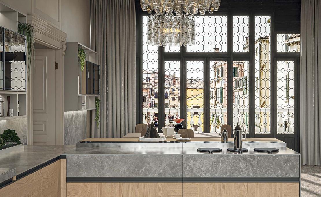 Кухня Loggia In от Zampieri: дизайн Стефано Каваццаны, кастомизация, стиль