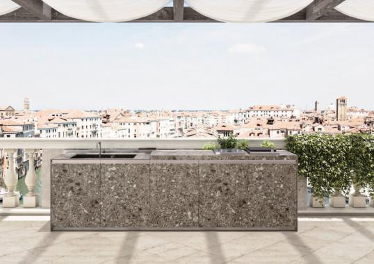 Кухня Loggia Out от Zampieri — стильный дизайн для улицы и интерьера