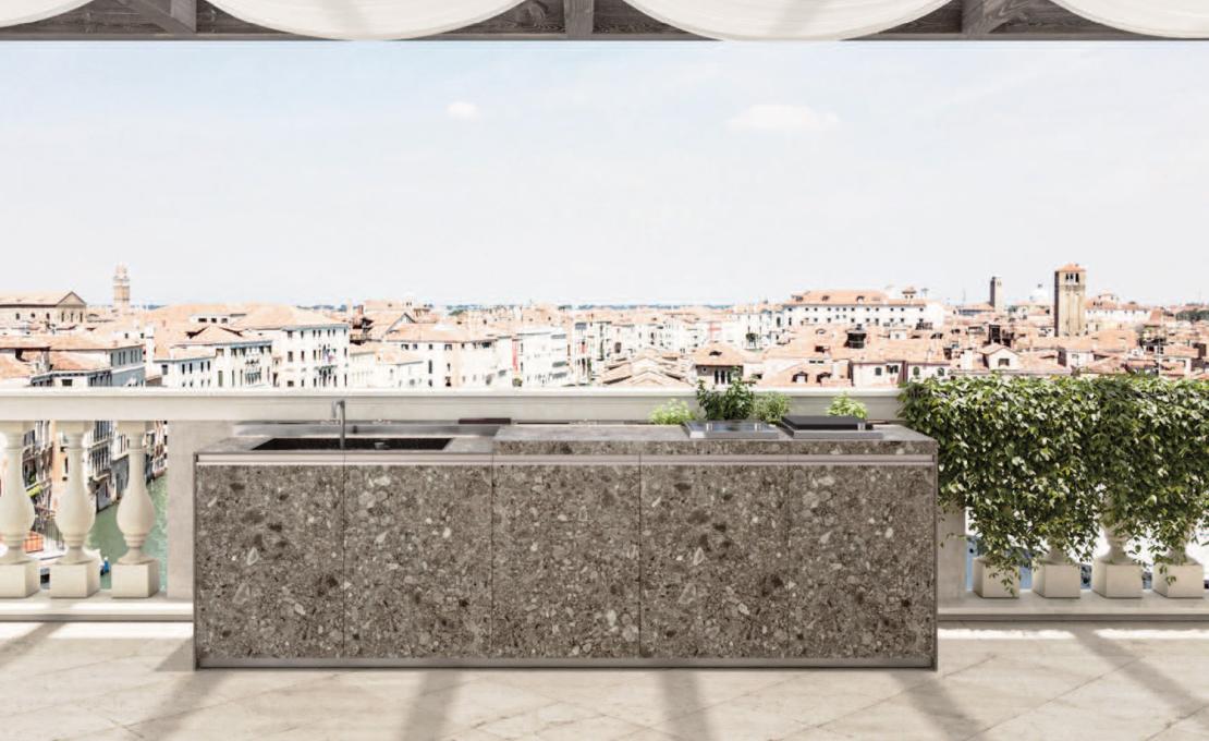 Кухня Loggia Out от Zampieri — стильный дизайн для улицы и интерьера