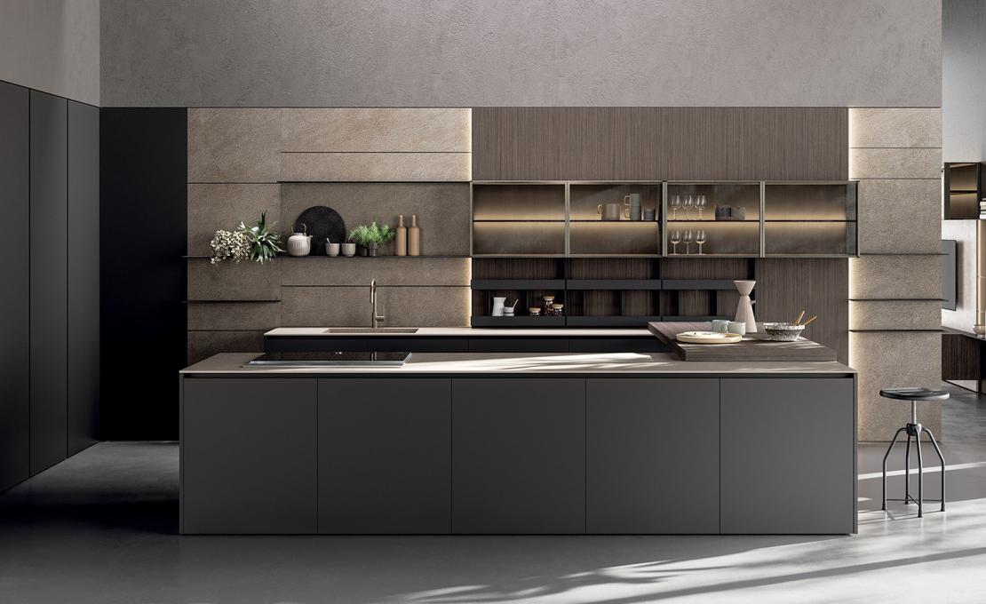 Кухня Axis от Zampieri — вневременной дизайн и функциональное зонирование