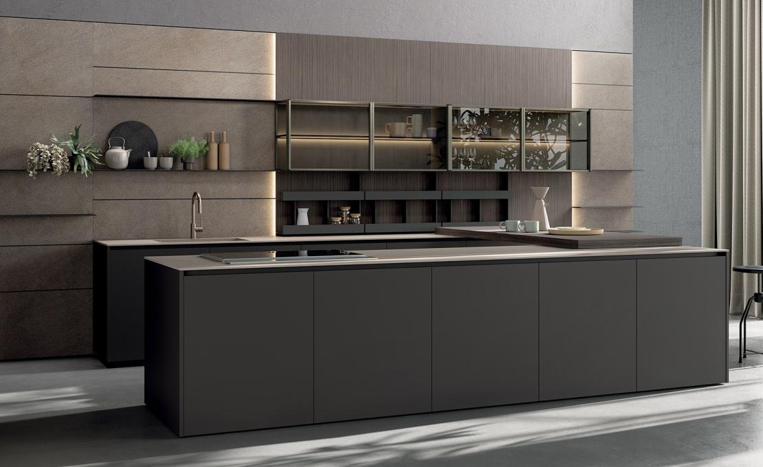 Кухня Axis от Zampieri — вневременной дизайн и функциональное зонирование