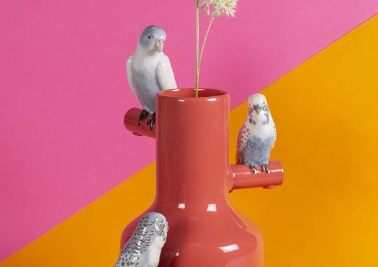 Ваза Parrot Parade. Coral от фабрики Lladro image 1