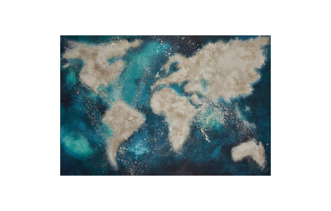 Картина POR UN MUNDO AZUL от ICI ET LÀ — ручная работа И. Фортуни, коллекция Mundo