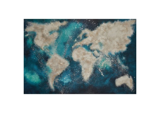 Картина POR UN MUNDO AZUL от ICI ET LÀ — ручная работа И. Фортуни, коллекция Mundo