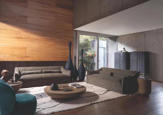 Двухместный диван Saia фабрики Gervasoni - дизайнер Давид Лопес Кинкокес