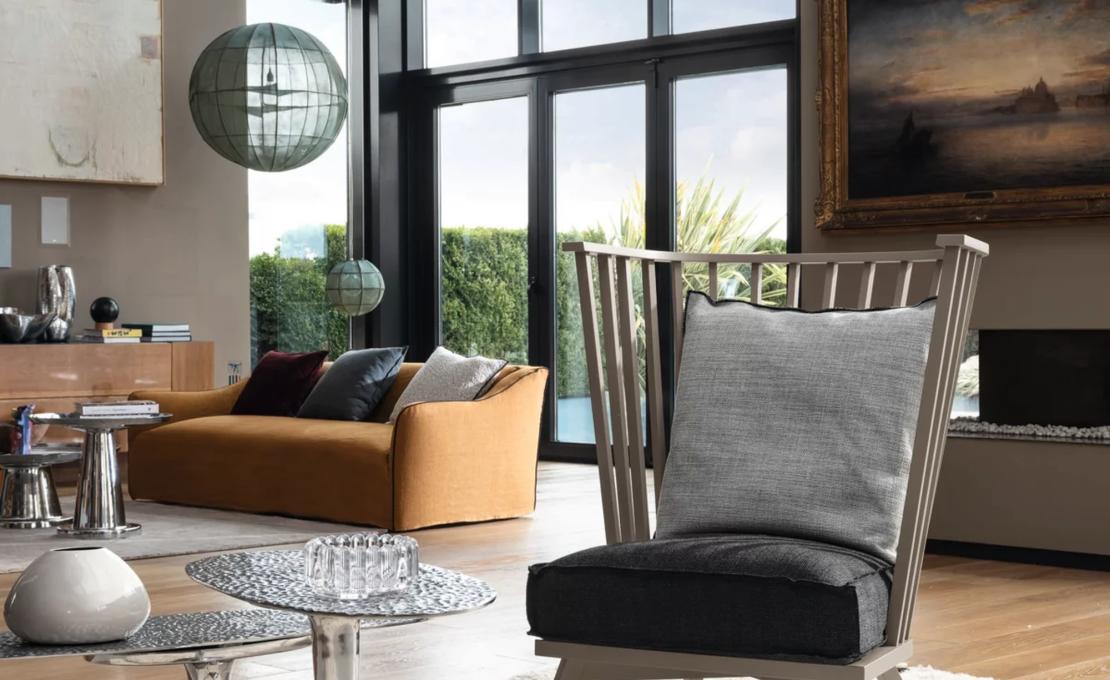 Двухместный диван Saia фабрики Gervasoni - дизайнер Давид Лопес Кинкокес