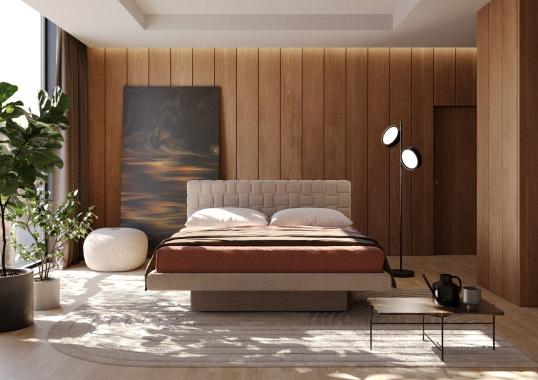 Двуспальная кровать модель Cocos от фабрики Milano Bedding