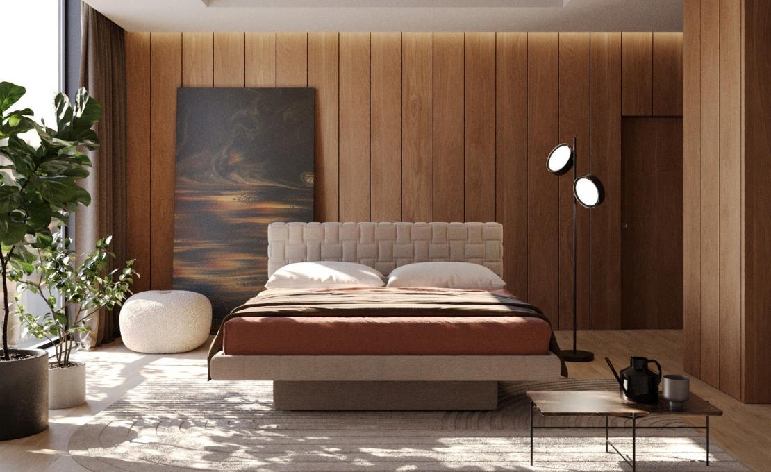 Двуспальная кровать модель Cocos от фабрики Milano Bedding