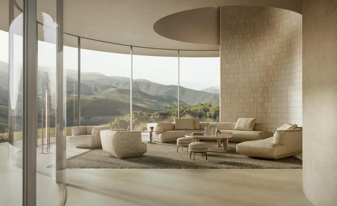 Модульный диван LOUNGESCAPE от Flexform - дизайн Антонио Читтерио