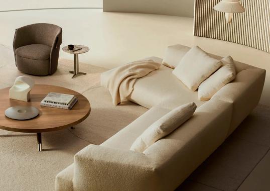 Модульный диван LOUNGESCAPE от Flexform - дизайн Антонио Читтерио