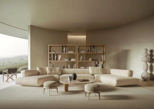 Модульный диван LOUNGESCAPE от Flexform - дизайн Антонио Читтерио