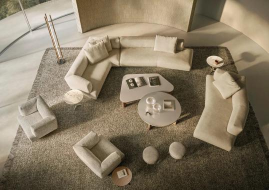 Модульный диван LOUNGESCAPE от Flexform - дизайн Антонио Читтерио