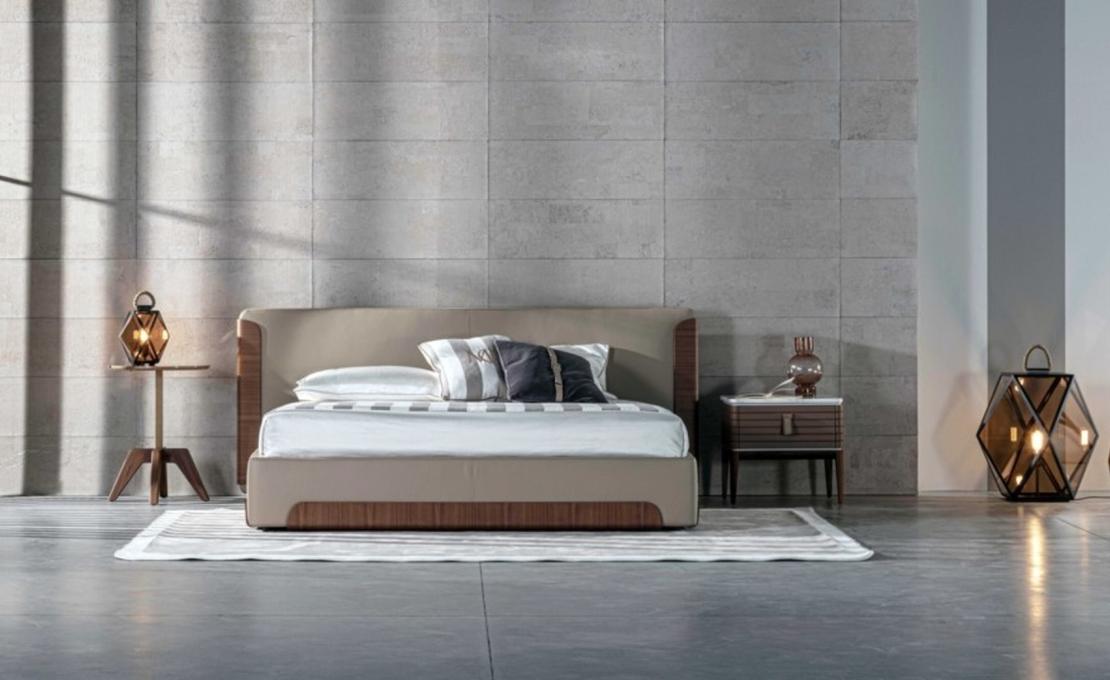 Кровать модель Monterosso от фабрики Meroni Colzani