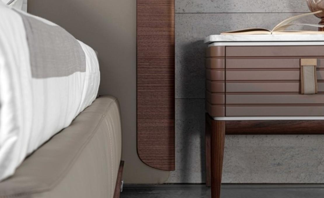 Кровать модель Monterosso от фабрики Meroni Colzani