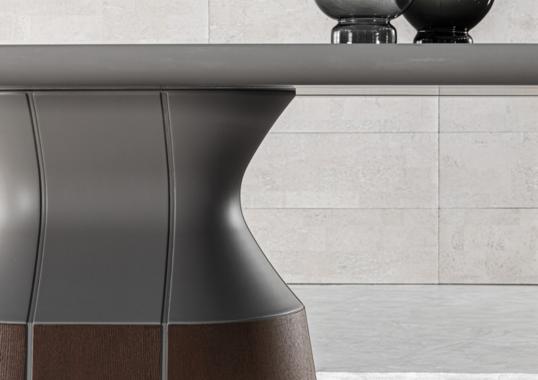 Обеденный стол круглый Canazei от фабрики Meroni Colzani