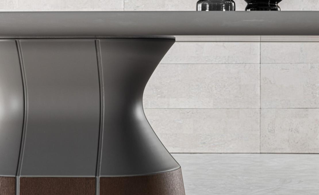 Обеденный стол круглый Canazei от фабрики Meroni Colzani